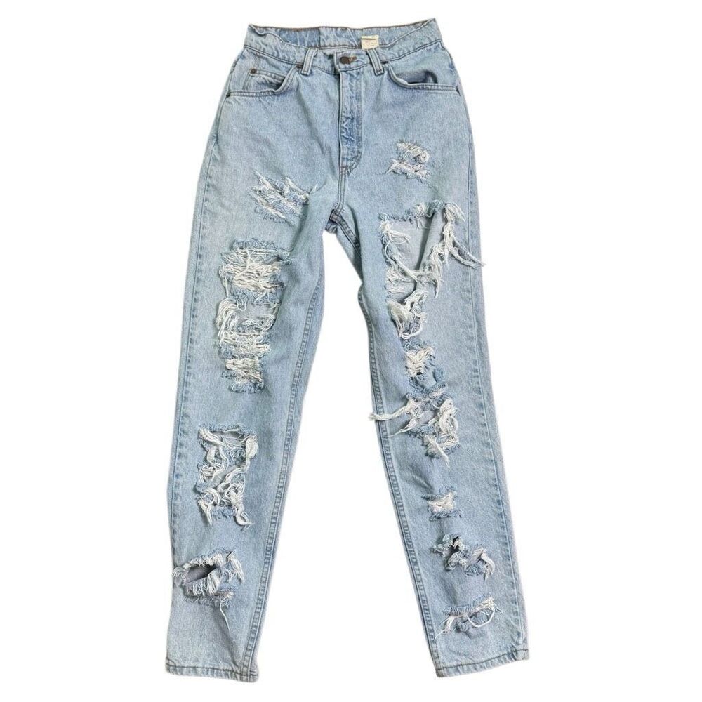 Vintage 1995 Levi’s Orange Tab Jeans Women’s Size 8 Tapered Fit‎ Distressed